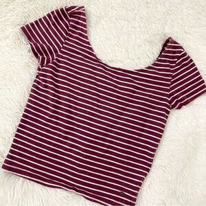 American Eagle Outfitters Striped Baby Tee
